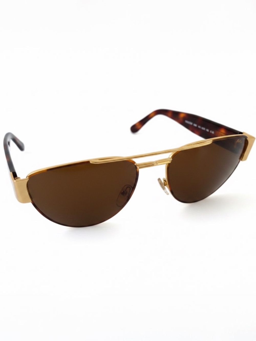 HILTON - Tortoise Shell & Gold Aviator Sunglasses Model # 918-C08 - MSRP $600